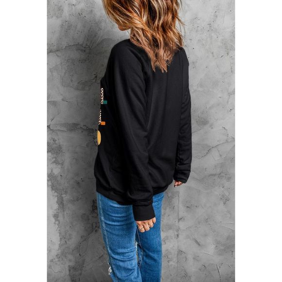 Azura Exchange  Black Leopard TANKFUL GRATEFUL BLESSED Graphic Sweatshirt - Picture 6 of 8